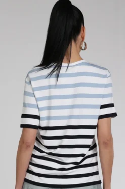 Monari 410626 T-shirt korte mouw Blauw