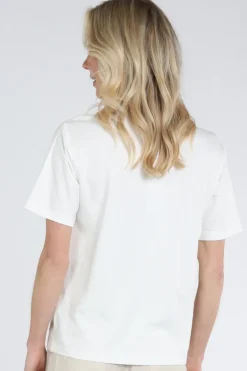 Monari 410183 T-shirt korte mouw Off white