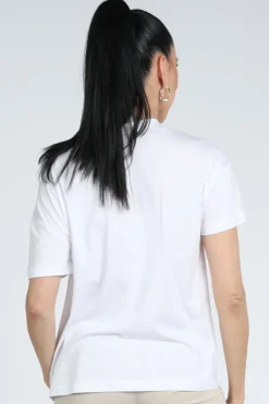 Monari 409669 T-shirt korte mouw Wit