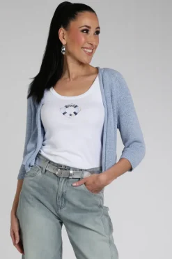 Monari 410915 Vest Licht blauw