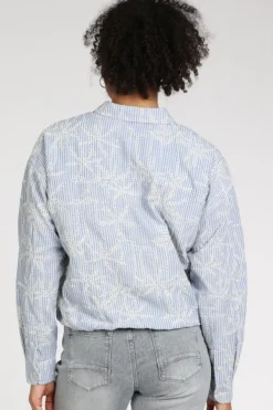 Moscow Femila-2 137-05 Blouse lange mouw Blauw