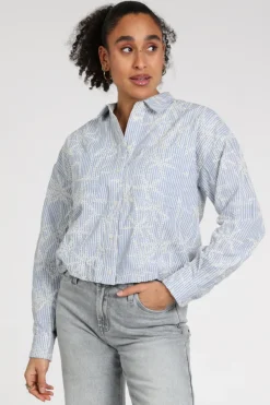 Moscow Femila-2 137-05 Blouse lange mouw Blauw