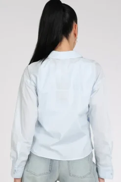 Moscow Julia 124-05 Blouse lange mouw Licht blauw
