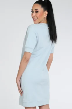 Moscow sister 50-06 Jurk korte mouw Licht blauw