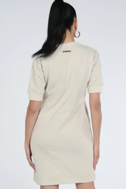 Moscow Sister 59-06 Jurk korte mouw Zand