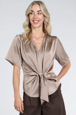 Neo Noir 165695 Blouse korte mouw Taupe