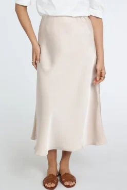 Neo Noir Bovary skirt Rok wijd lang Champagne