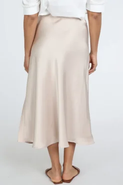 Neo Noir Bovary skirt Rok wijd lang Champagne