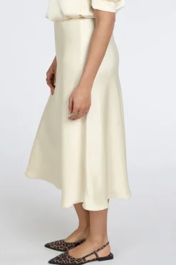 Neo Noir Bovary skirt Rok wijd lang Licht geel