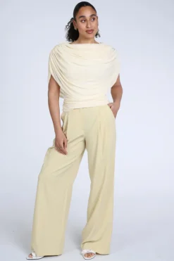 Neo Noir Cottuna Drapy Mesh top Top Licht geel