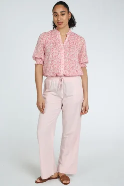 Neo Noir Diana Blurred blouse Blouse korte mouw Roze