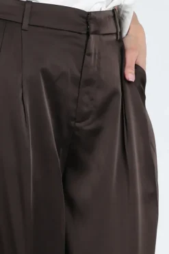 Neo Noir Fayla drapy balloon Broek Donker bruin