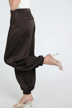 Neo Noir Fayla drapy balloon Broek Donker bruin