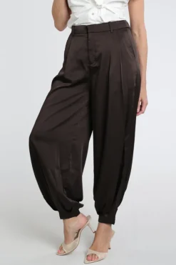 Neo Noir Fayla drapy balloon Broek Donker bruin