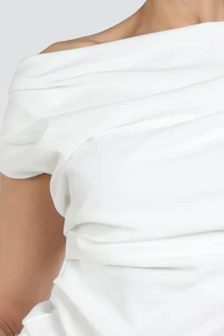 Neo Noir Mabelle drapy top Top Off white