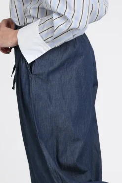 Neo Noir Roxane balloon denim Broek Blue denim