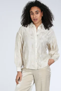 Nukus NKS02181 Blouse lange mouw Goud