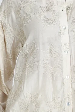Nukus NKS02181 Blouse lange mouw Goud