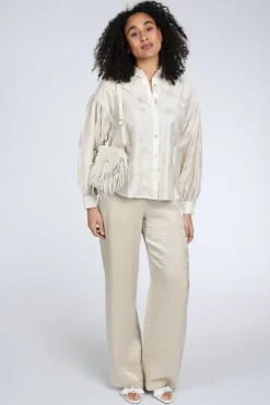 Nukus NKS02181 Blouse lange mouw Goud