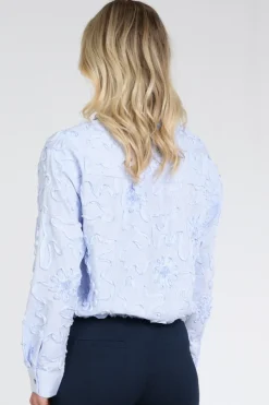 Nukus NKS02255 Blouse lange mouw Licht blauw