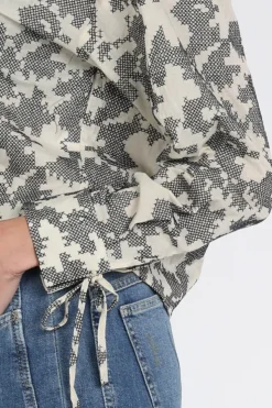 Nukus NKS02248 Blouse lange mouw Off white