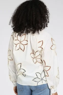 Nukus NKS02139 Blouse lange mouw Off white