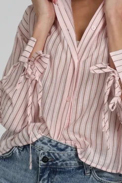 Nukus NKS02165 Blouse lange mouw Roze