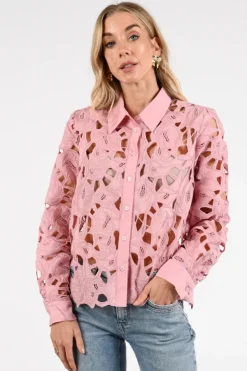 Nukus NKS02228 Blouse lange mouw Roze