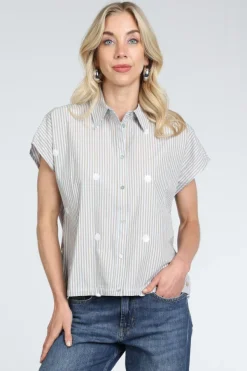 Nukus NKS02256 Blouse mouwloos Licht blauw