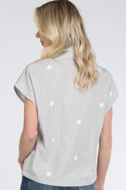 Nukus NKS02256 Blouse mouwloos Licht blauw
