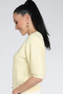 Nukus NKS03056 Pull korte mouw Geel