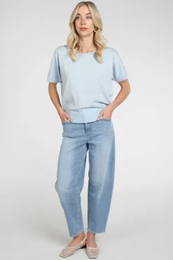 Nukus NKS01174 Pull korte mouw Licht blauw