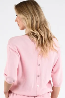 Nukus NKS03056 Pull korte mouw Licht roze