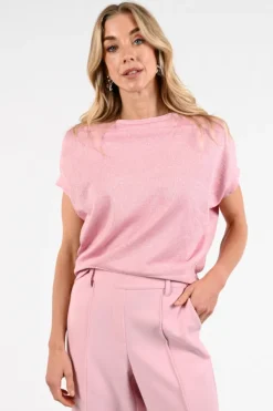 Nukus NKS01174 Pull korte mouw Licht roze