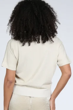 Nukus NKS01174 Pull korte mouw Zand