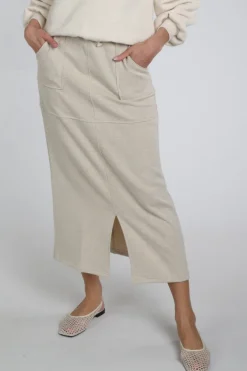 Nukus NKS10028 Rok recht lang Zand