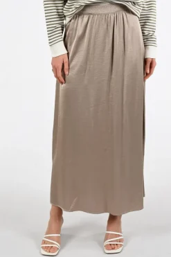 Nukus NKS09075 Rok wijd lang Taupe