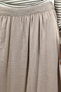 Nukus NKS09075 Rok wijd lang Taupe