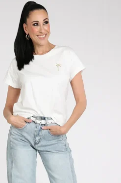 Nukus NKS04016 T-shirt korte mouw Ecru