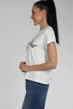 Nukus NKS04007 T-shirt korte mouw Off white