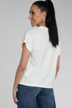Nukus NKS04007 T-shirt korte mouw Off white