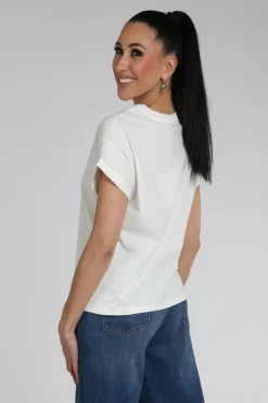Nukus NKS04008 T-shirt korte mouw Off white
