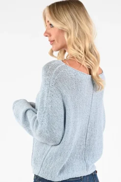 Oui 96440 Trui Licht blauw