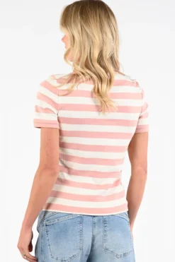 Oui 96693 T-shirt korte mouw Roze
