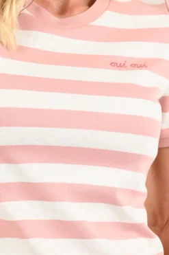 Oui 96693 T-shirt korte mouw Roze