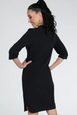 Penn & Ink Jill Jurk driekwart mouw Zwart