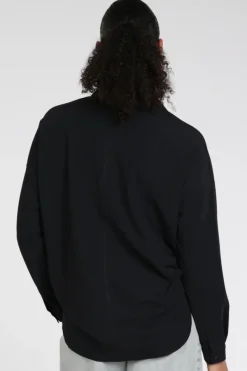 Penn & Ink Magda Blouse lange mouw Zwart