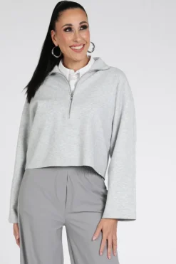 Penn & Ink S26B392 Sweater Licht grijs