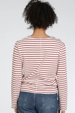 Penn & Ink S26F1806 Sweater Donker rood