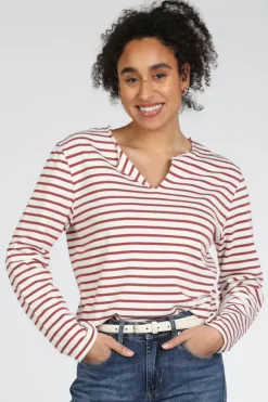 Penn & Ink S26F1806 Sweater Donker rood